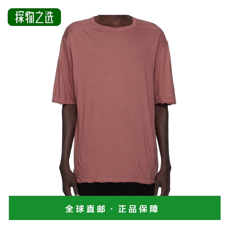 香港直邮Rick Owens 圆领短袖 T 恤 RU02E1232UC
