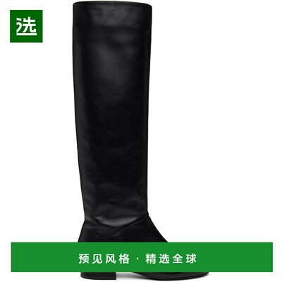 1h可退 【美国直邮】BY FAR 黑色 Felix Nappa 真皮靴子 女鞋 时