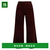 喇叭裤 1h可退 休 Harper 女士高腰灯芯绒短款 美国直邮 Paige