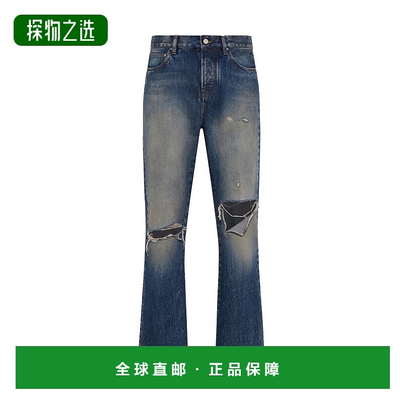 香港直邮Amiri 斜裁喇叭裤 AMBMJE1106