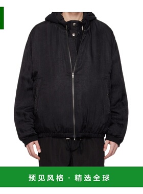 香港直邮WOOYOUNGMI 男士外套 W253JP01871B AW2025 黑色 徽标休