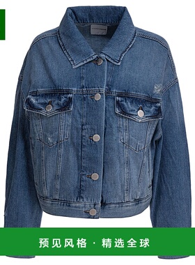 1h可退 香港直邮Pinko 品高 女士 牛仔夹克 104644A2E1 blue蓝色