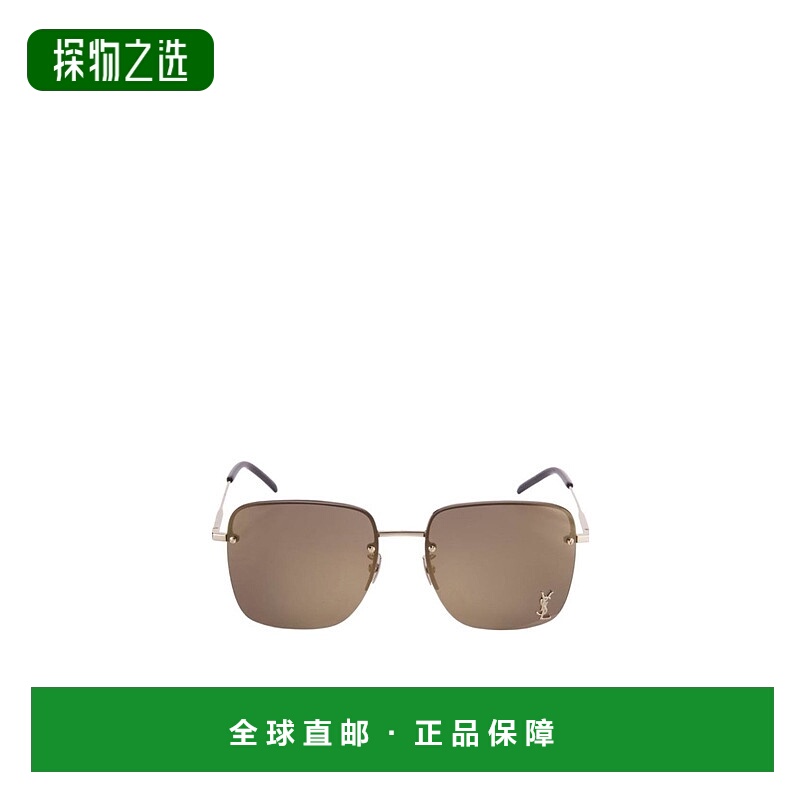 香港直邮Saint Laurent 徽标太阳镜 SL312M