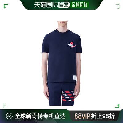 香港直邮Thom Browne 平纹针织短袖 HECTOR T 恤 MJS238EJ0058