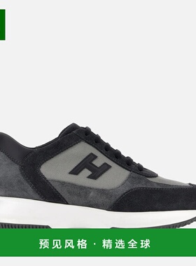 欧洲直邮Hogan Chamallow灰蓝色运动鞋
