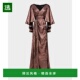 美国直邮 时尚 Theia 金属色斗篷袖 1h可退 女装 Nadine 连衣裙