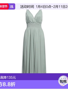 1h可退 香港直邮Louise Misha 女士 长款连衣裙 green绿色 舒适时
