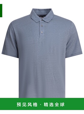 香港直邮VINCE 男士T恤 M92369595A396CAB SS2025 蓝色 Polo shir