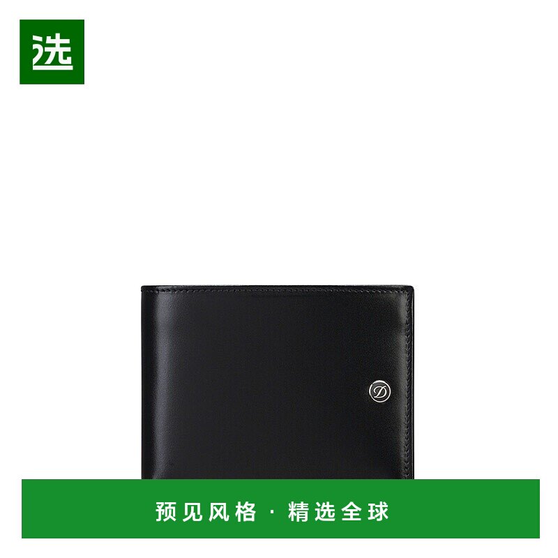 欧洲直邮S.T.Dupont法国都彭 LINE D男士黑色皮革钱包
