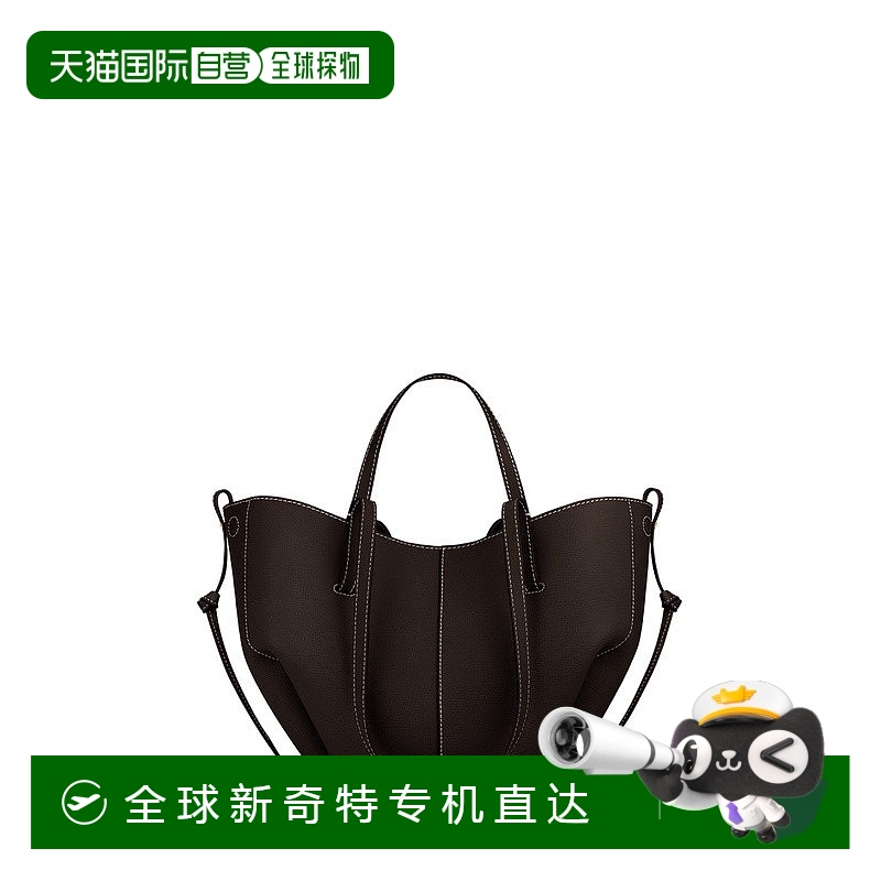 欧洲直邮POLENE Cyme Mini女士檀香木色小牛皮手提包