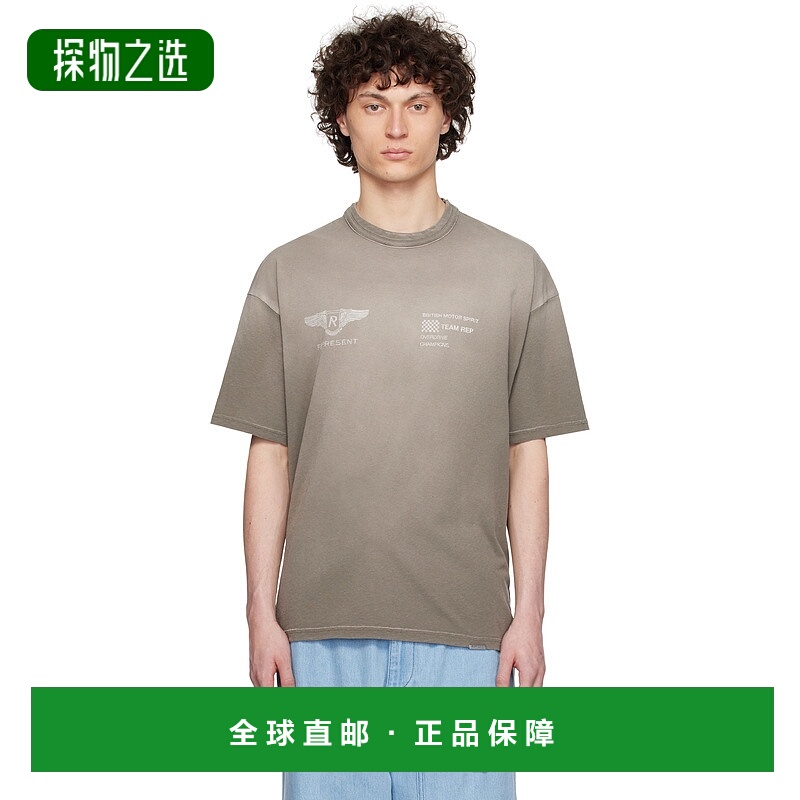 香港直邮Represent 男士 灰色 Team Rep T 恤 MLM41053