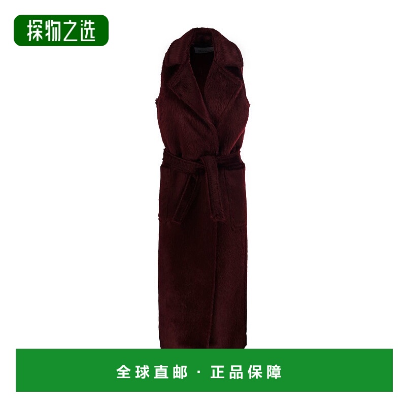 香港直邮MaxMara 麦斯玛拉 女士 ABBOZZI1234 无袖羊驼毛羊毛大衣