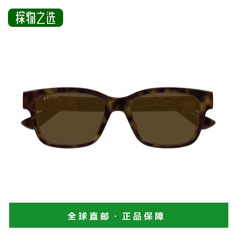1h可退 香港直邮Gucci 古驰 男士 棕色 Minimal 太阳镜 GG1716S