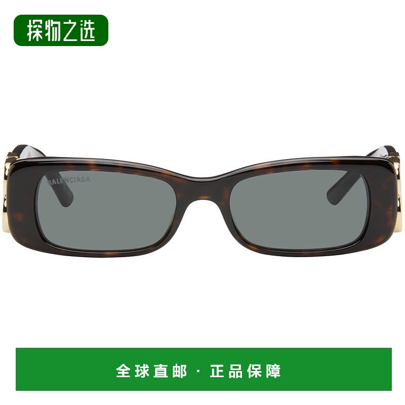 香港直邮Balenciaga 巴黎世家 女士 棕色 & 黑色 Dynasty Rectang