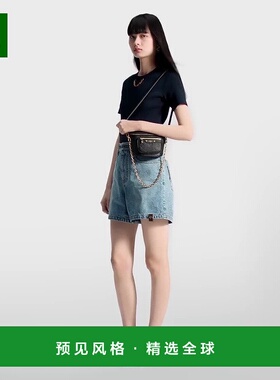 1h可退 欧洲直邮LV/路易威登 Mini Bumbag女士黑色牛皮腰包斜挎包