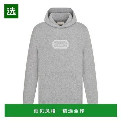 香港直邮Dior 徽标连帽针织衫 313M658AT474帽衫