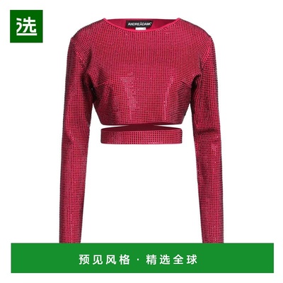 1h可退 香港直邮ANDREĀDAMO 女士 毛衣 pink粉色 舒适时尚