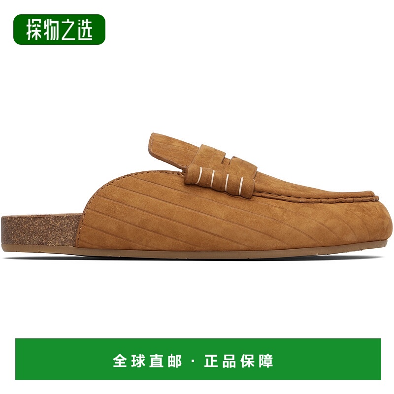 香港直邮J.W. Anderson 男士 黄褐色 Stitch 穆勒鞋 LF0079LA0375