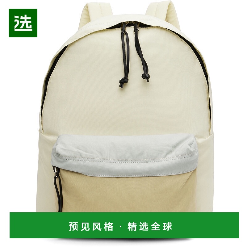 香港直邮AURALEE 男士 灰白色 & 驼色 AETA 联名双肩包 A25AB06AE