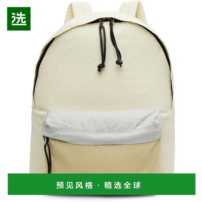 1h可退 香港直邮AURALEE 男士 灰白色 & 驼色 AETA 联名双肩包 A2