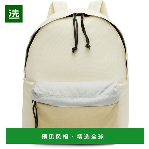 1h可退 香港直邮AURALEE 男士 灰白色 & 驼色 AETA 联名双肩包 A2