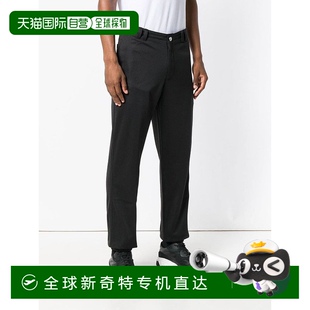 黑色直筒棉质单扣运动裤 香港直发GIVENCHY纪梵希男士 BM506J300B