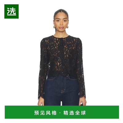 1h可退 香港直邮Frame Denim 女士 蕾丝衫 WP26WBL009 black黑色