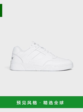 欧洲直邮CELINE/赛琳24新款 CT-07系列男士白色牛皮织物运动鞋