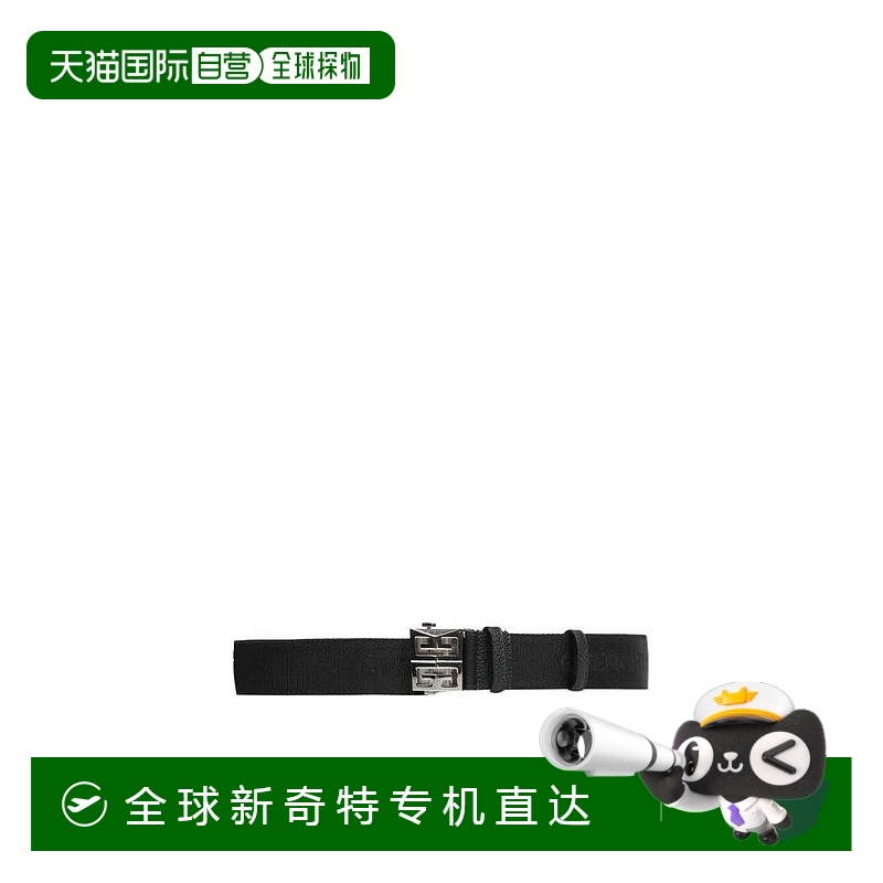 香港直发Givenchy纪梵希男士黑色logo扣饰腰带百搭BK404YK14F