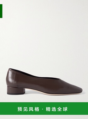 1h可退 香港直邮aeyde 女士 Delia 皮质浅口鞋 A11FLGELR25BL18SS