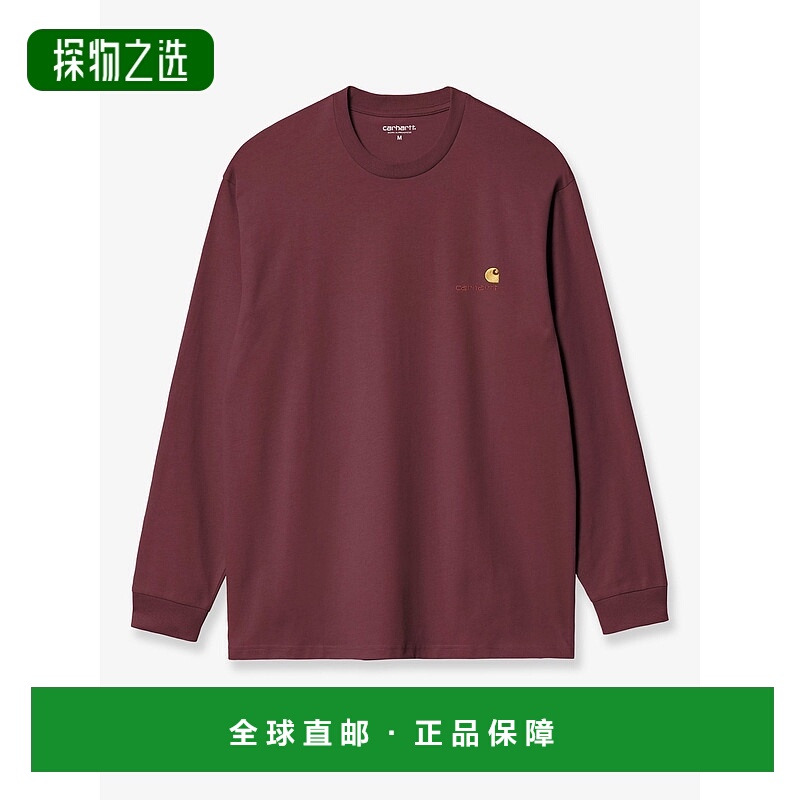 香港直邮CARHARTT WIP 男士 L/S American Script 有机棉T恤 I029