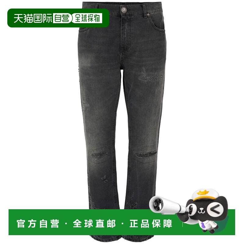 香港直邮Balmain 皮带环牛仔裤 80I-S3N022