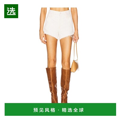 1h可退 香港直邮mother 女士 Rocky Tomcat Kick 磨损短裤 477254