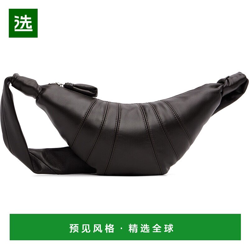 香港直邮Lemaire 男士 棕色小号 Croissant 单肩包 BG0003LL095
