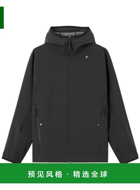 香港直邮Stone Island 带拉链口袋和松紧饰边的连帽夹克 K2S15610