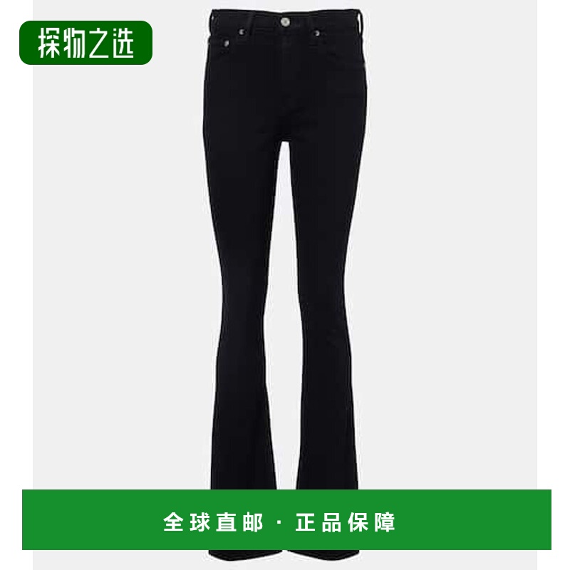 香港直邮AGOLDE 女士 Ingram 开衩高腰束腰紧身牛仔裤