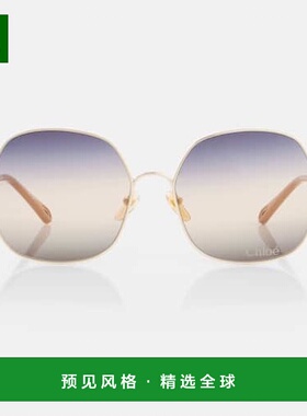 1h可退 香港直邮Chloe 蔻依 女士 Aly 超大款太阳眼镜 colorful花