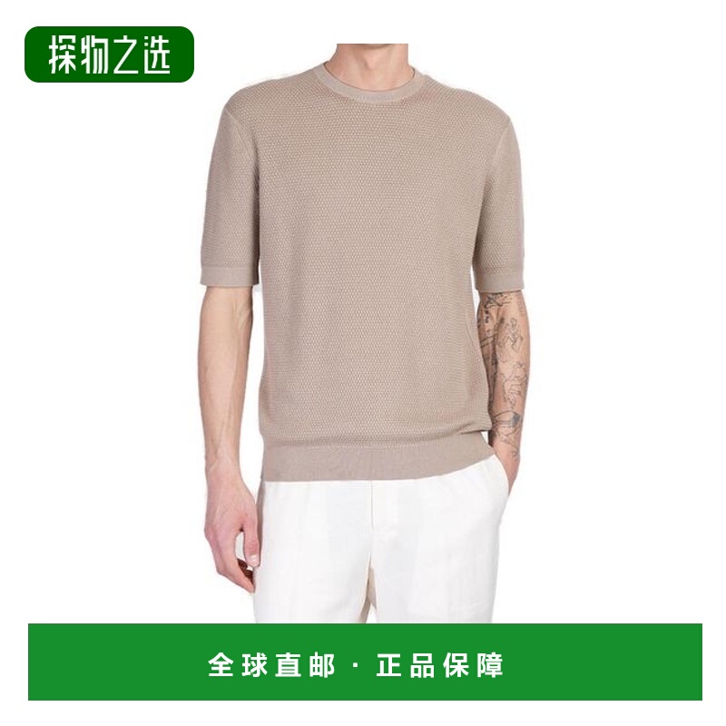 香港直邮Zegna 圆领针织上衣 UFC25A9C10杰尼亚