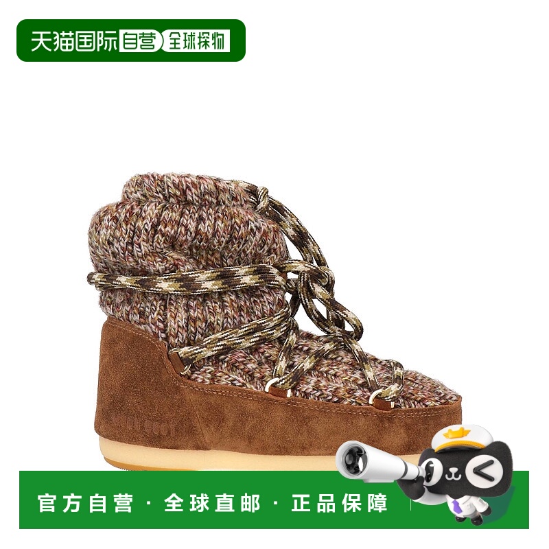 1h可退 香港直邮Moon Boot 月亮靴 女士 脚踝靴 brown棕色 舒适时