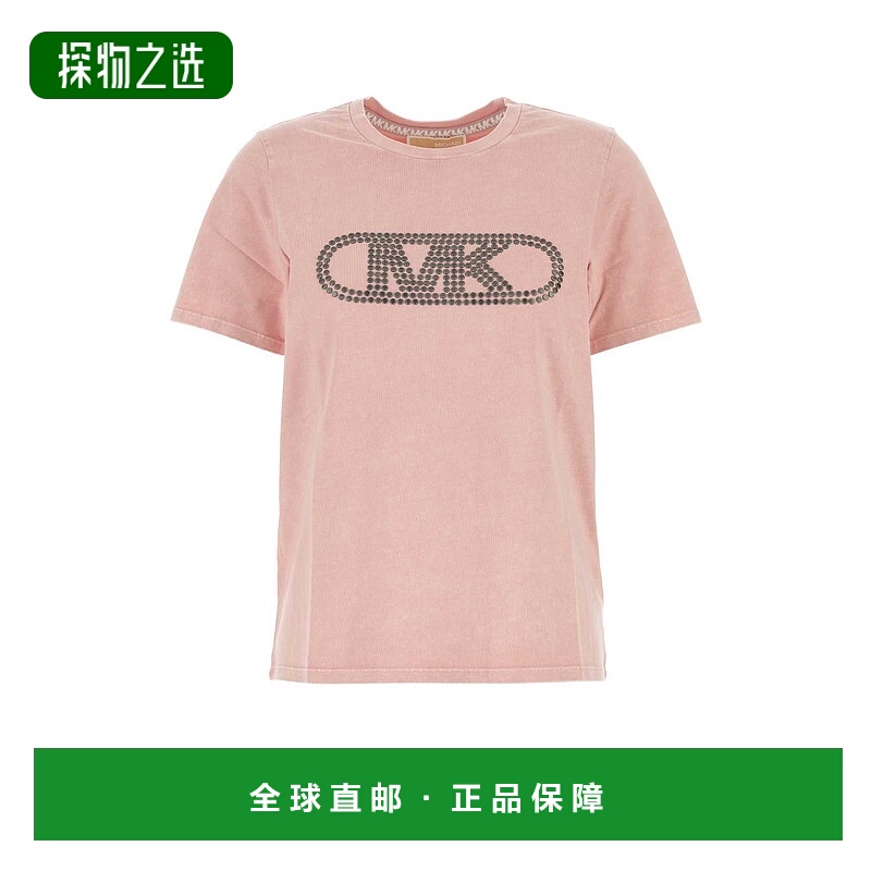 1h可退 香港直邮Michael Kors 迈克高仕 女士 玫瑰棉质T恤 MS551S