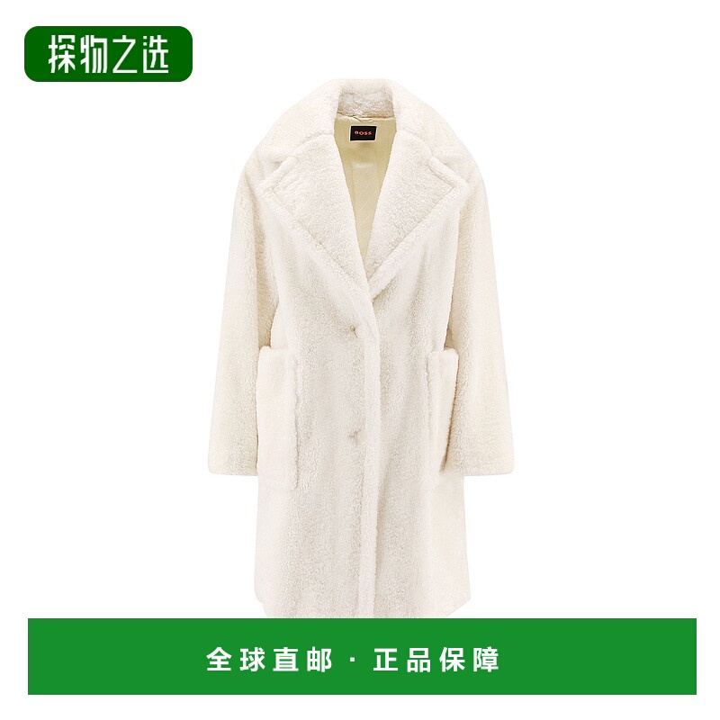 香港直邮BOSS 波士 女士 Catedy synthetic 皮草大衣 50548583