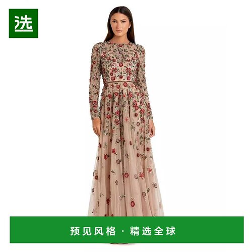 1h可退 【美国直邮】mac duggal 女士 连衣裙礼服长裙