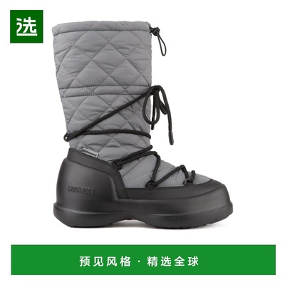 香港直邮Moon Boot MEZZALUNA 绗缝高筒靴 80D2500080