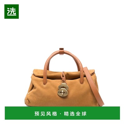 1h可退 香港直邮Zanellato 女士 DOTTA JONES 小号绒面革皮革手袋