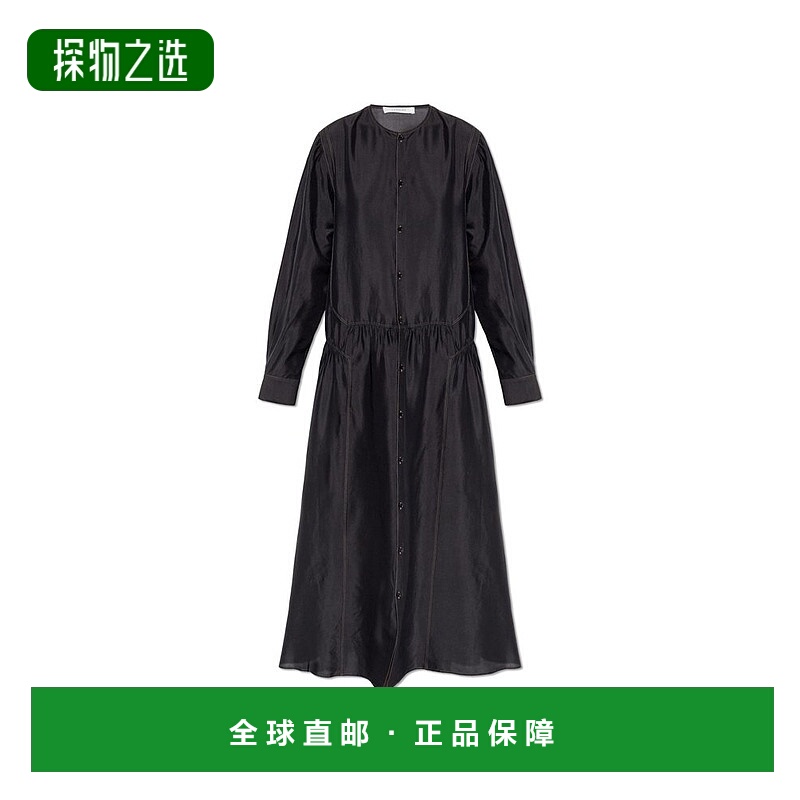 香港直邮Lemaire 女士 長袖褶皺長洋裝 DR1129LF1469