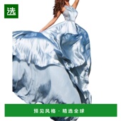 美国直邮 JOVANI 高领真丝银色晚礼服 1h可退 女装 女士精品