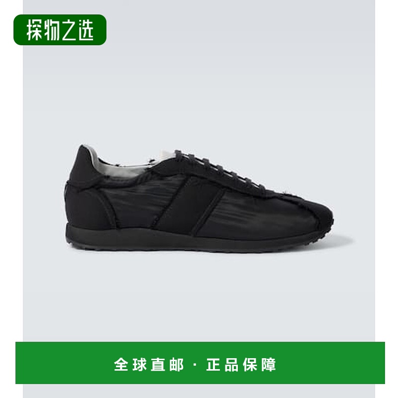 1h可退 香港直邮The Row 男士 Moveo 磨边运动鞋 black黑色 舒适