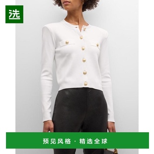 1h可退 【美国直邮】L Agence 图卢兹开衫 女士毛衣 修身设计 进