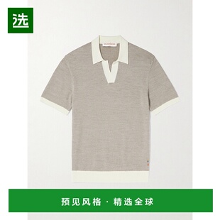 香港直邮Orlebar Brown 男士 Horton 修身美利奴羊毛棉混纺Polo衫
