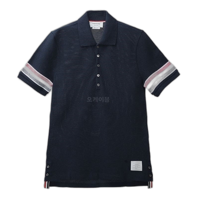 韩国直邮Thom BrowneT恤男女款翻领短袖日常百搭MJP169A J0046